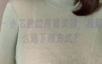 微密圈 – 小芯酱的高清美腿，我到底该怎么选下载方式？